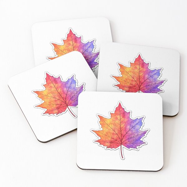 Item preview, Autumn maple leaf with gradient shades designed and sold by Trendy-Artistry.