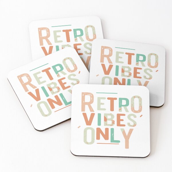 Item preview, Retro Vibes Only Vintage typography designed and sold by Mahiruprints.