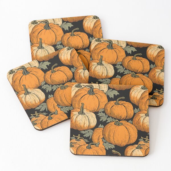 Item preview, Vintage Fall Pumpkin Ornate Pattern Print designed and sold by wizardsncastles.