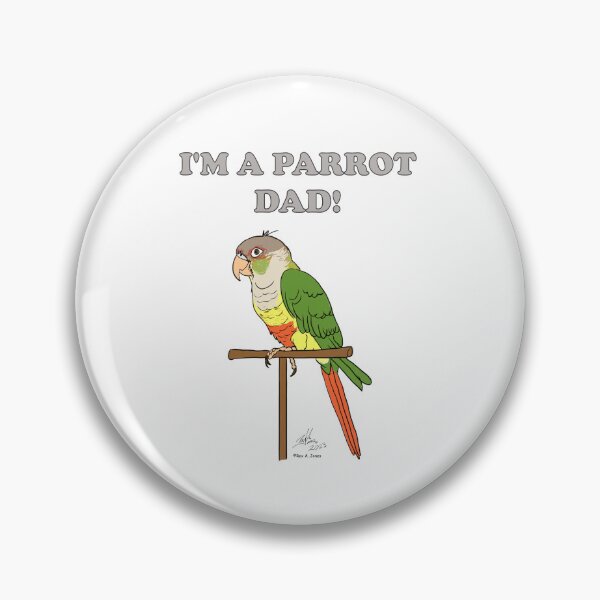 Item preview, I'm a Parrot Mom! - Pineapple Green Cheeked Conure designed and sold by Laughing Parrot Studio.