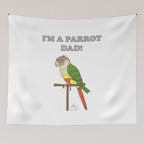 Item preview, I'm a Parrot Mom! - Pineapple Green Cheeked Conure designed and sold by Laughing Parrot Studio.