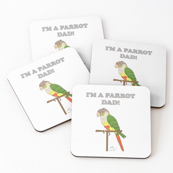 Item preview, I'm a Parrot Mom! - Pineapple Green Cheeked Conure designed and sold by Laughing Parrot Studio.