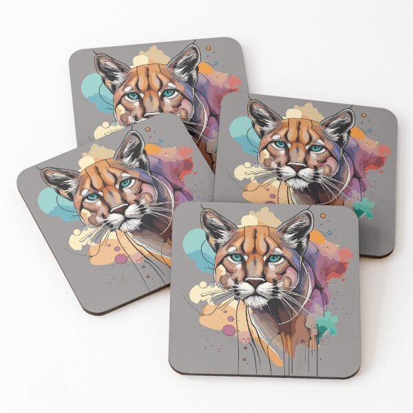Item preview, Colorful Abstract Puma designed and sold by Ketique.