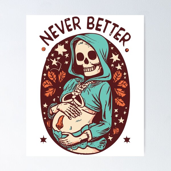 Item preview,  Never Better Women Skeleton Baby Pregnant Xray Rib Cage Halloween designed and sold by GENESIS-POD.