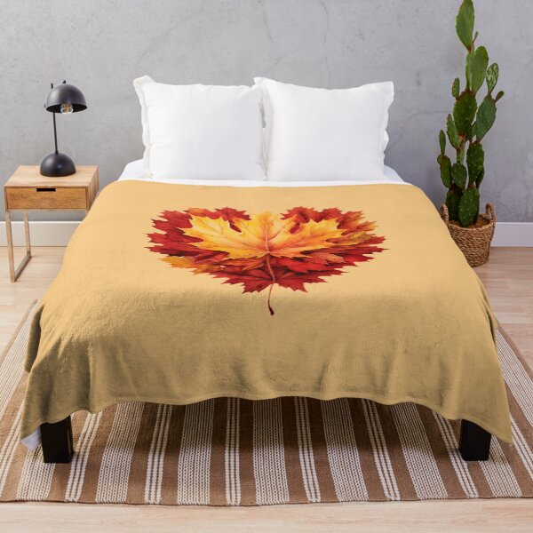 Item preview, Heart shaped maple leafs autumn theme designed and sold by Trendy-Artistry.
