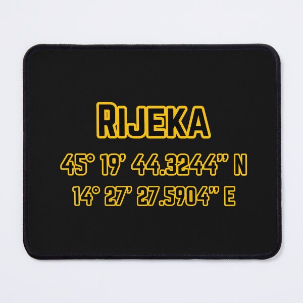 Item preview, Rijeka Croatia altitude longtitude designed and sold by TheRightHonMP.