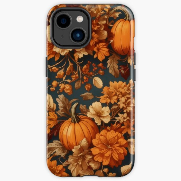 Vintage Autumn Flower and Pumpkins  iPhone Tough Case