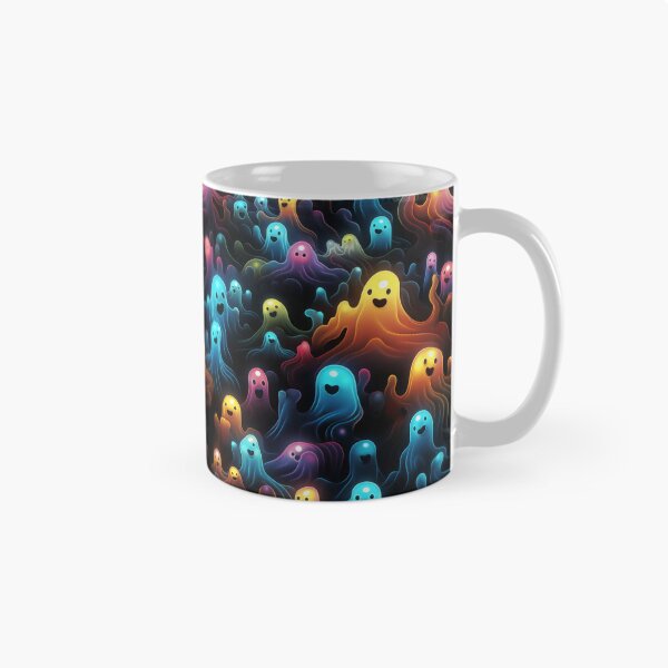 Item preview, Colorful Galaxy Ghosts Fun Halloween Pattern designed and sold by wizardsncastles.