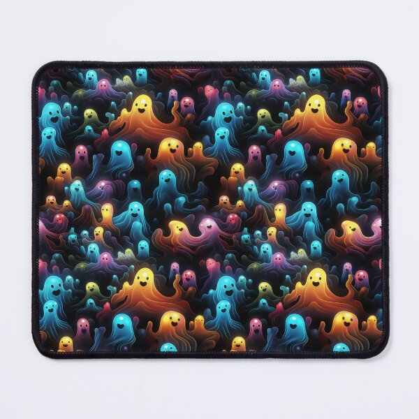 Item preview, Colorful Galaxy Ghosts Fun Halloween Pattern designed and sold by wizardsncastles.