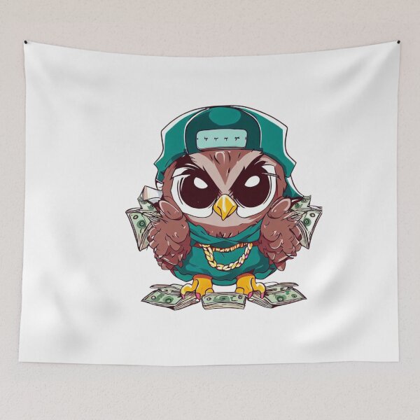 Item preview, Hip Hop Money Owl  designed and sold by obviouslogic.