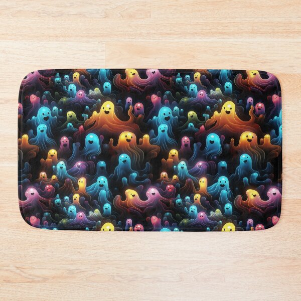 Item preview, Colorful Galaxy Ghosts Fun Halloween Pattern designed and sold by wizardsncastles.