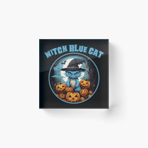 Item preview, Witch blue cat  designed and sold by GediaPrints.