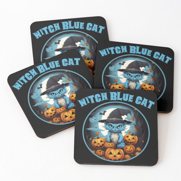 Item preview, Witch blue cat  designed and sold by GediaPrints.