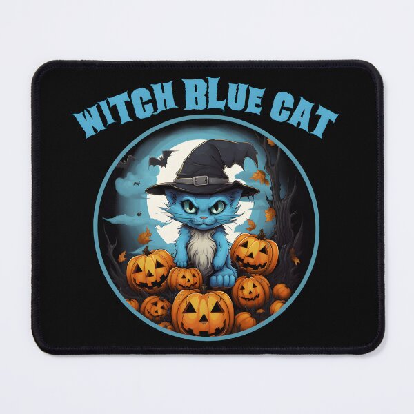 Item preview, Witch blue cat designed and sold by GediaPrints.