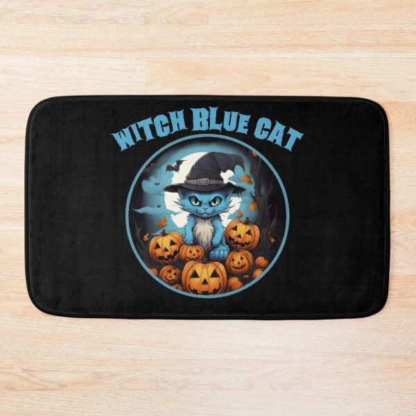 Item preview, Witch blue cat designed and sold by GediaPrints.