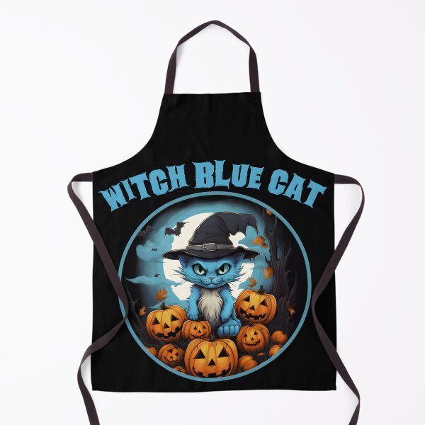 Item preview, Witch blue cat designed and sold by GediaPrints.