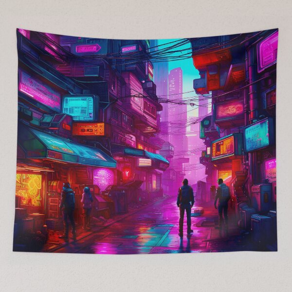 Item preview, Cyber City Life Dystopia designed and sold by Ink Art Design.