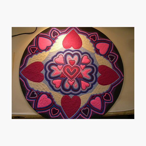 Item preview, My Art 1 - Hearts Sand Mandala  designed and sold by Tanya Newman.