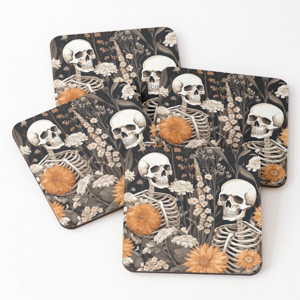 Item preview, Bones and Blooms Skeleton Art designed and sold by meggydesigns.