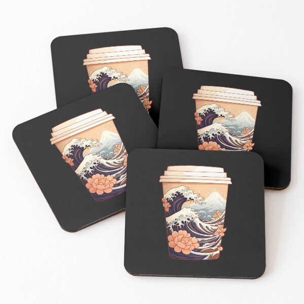 Item preview, The Great Wave of Coffee designed and sold by kyshaspace.