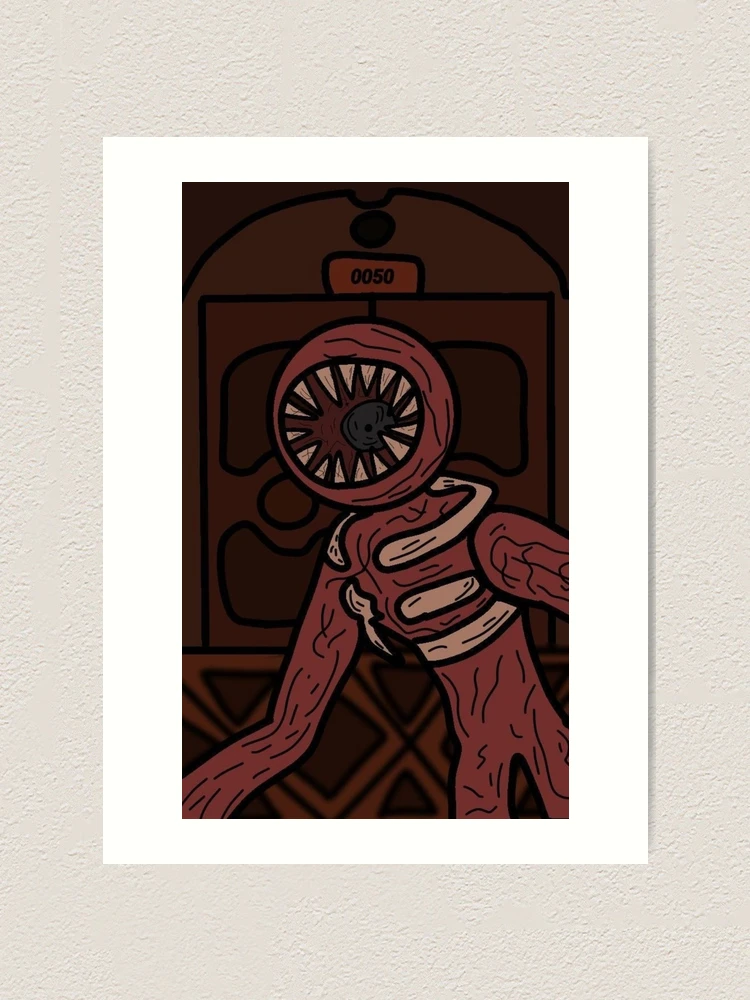 Seek and Figure Drawing roblox door Art Print for Sale by