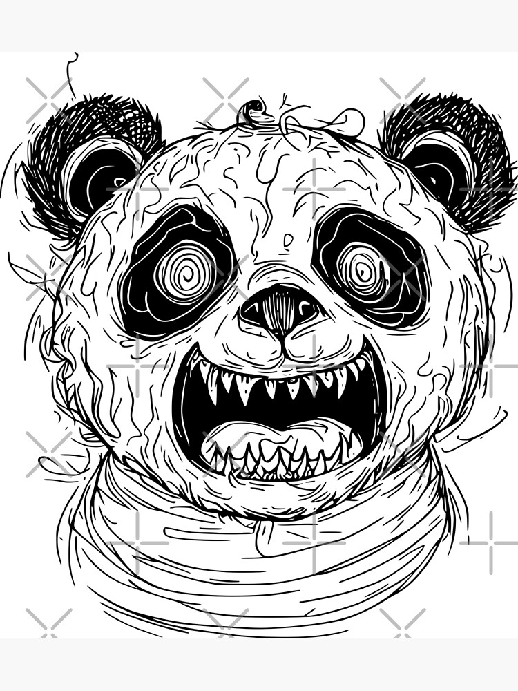 Halloween crazy panda