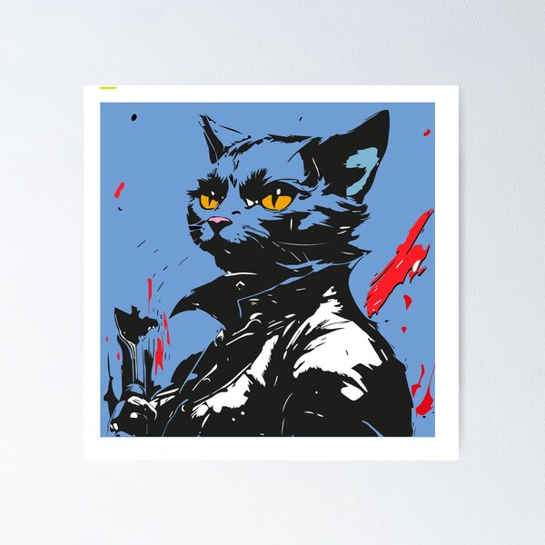 Item preview, Demon Hunter Cat designed and sold by artistua.