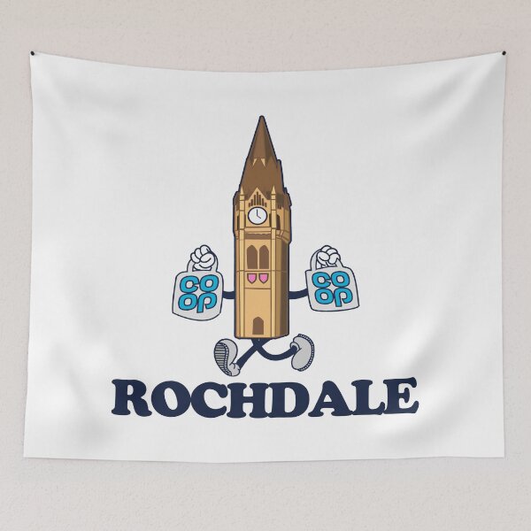 Item preview, Rochdale Town Hall (1930s rubberhose cartoon character style) designed and sold by jimmy-digital.