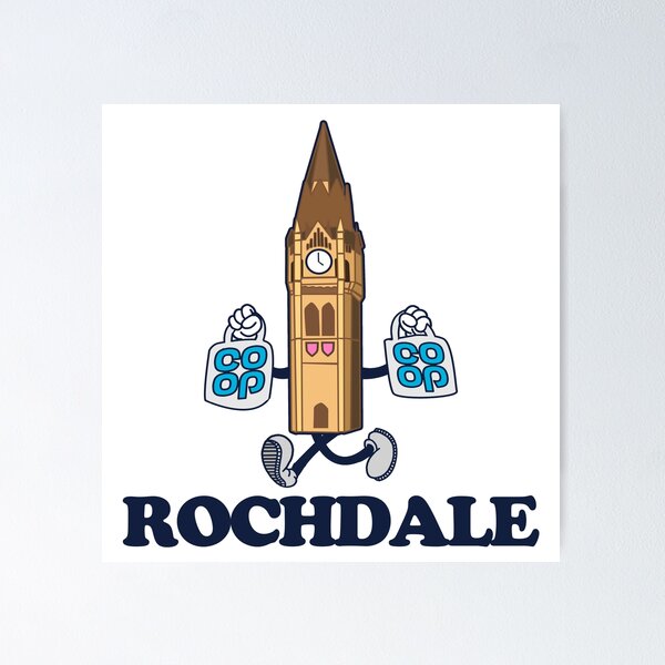Item preview, Rochdale Town Hall (1930s rubberhose cartoon character style) designed and sold by jimmy-digital.