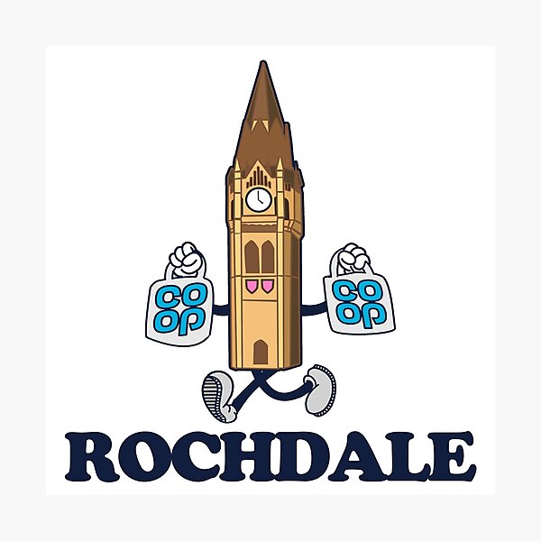 Item preview, Rochdale Town Hall (1930s rubberhose cartoon character style) designed and sold by jimmy-digital.