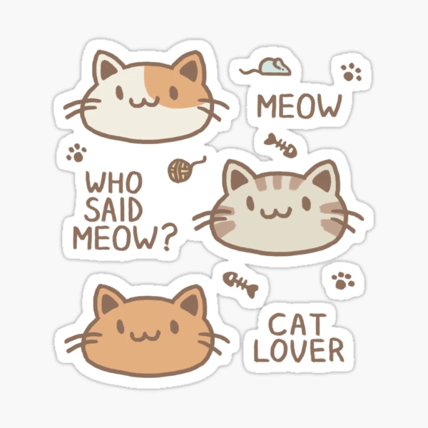 Cat Stickers | Stickers for Cat Lovers | Cat Sticker Bundle | Cat Sticker  Gifts | Animal Stickers | Cats | Gifts for Cat Owner
