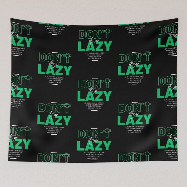 Item preview,  Don't Be Lazy 02 designed and sold by Seed of Faith Designs.