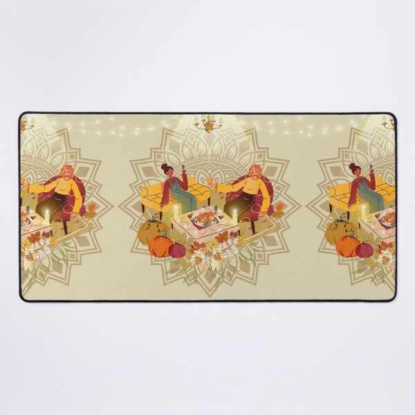 Item preview, Thanksgiving Dinner with  lesbians friends, orange colors designed and sold by ariverde.