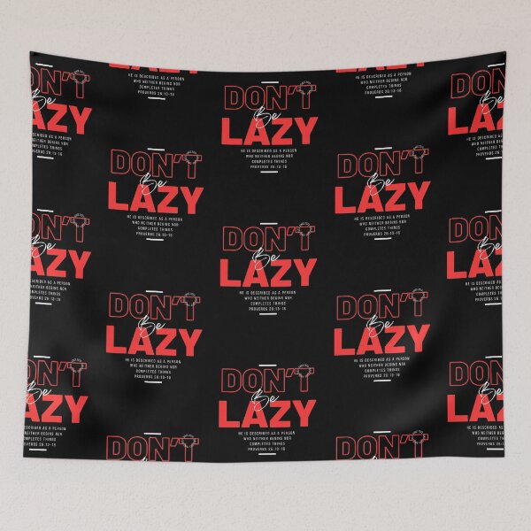 Item preview, Don't Be Lazy 04 designed and sold by Seed of Faith Designs.