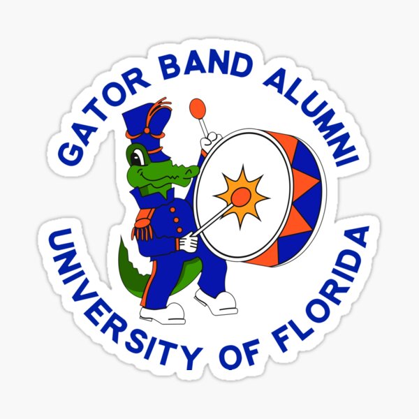  Florida Gators ORANGE BLOCK F Logo 4 Vinyl Decal Car