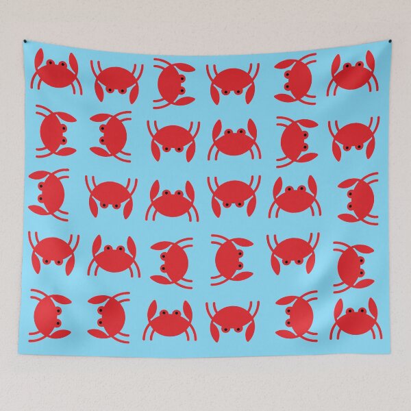 Item preview, Crab patern designed and sold by desinganddecor.