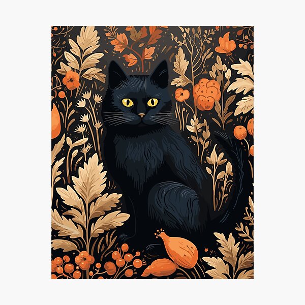 Item preview, Black Cat's Spellbinding Garden designed and sold by meggydesigns.