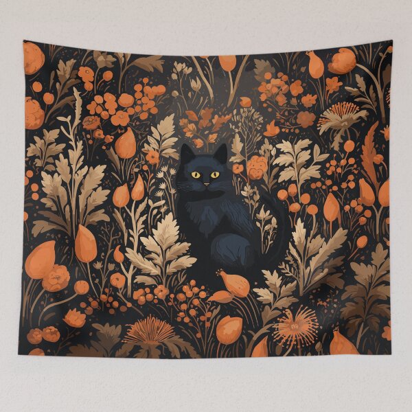 Item preview, Black Cat's Spellbinding Garden designed and sold by meggydesigns.