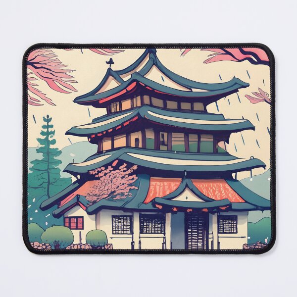 Item preview, Old Traditional Korean house Hanok Drawing designed and sold by Patricks-Art.