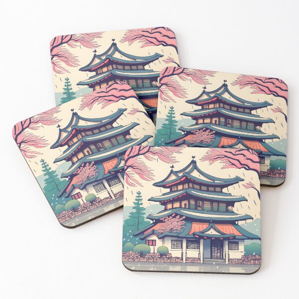 Item preview, Old Traditional Korean house Hanok Drawing designed and sold by Patricks-Art.