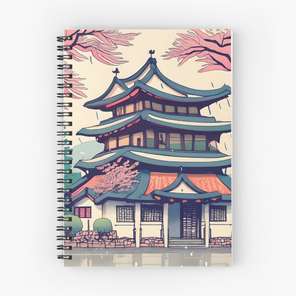 Item preview, Old Traditional Korean house Hanok Drawing designed and sold by Patricks-Art.