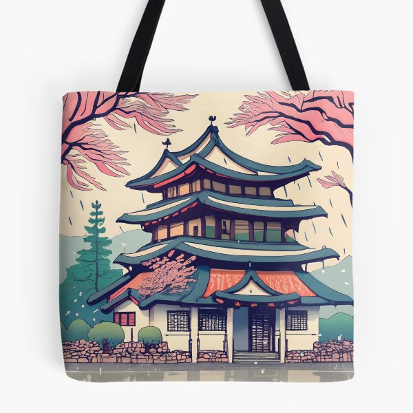 Item preview, Old Traditional Korean house Hanok Drawing designed and sold by Patricks-Art.
