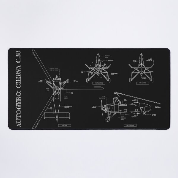 Item preview, Autogyro: Cierva C.30 (White Stencil-No Background) designed and sold by BGALAXY.