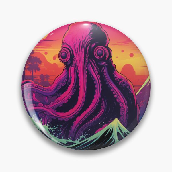 Item preview, Retrowave Cthulu designed and sold by JackBexDesign.