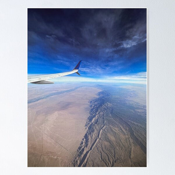 A Wing & Mountains Poster