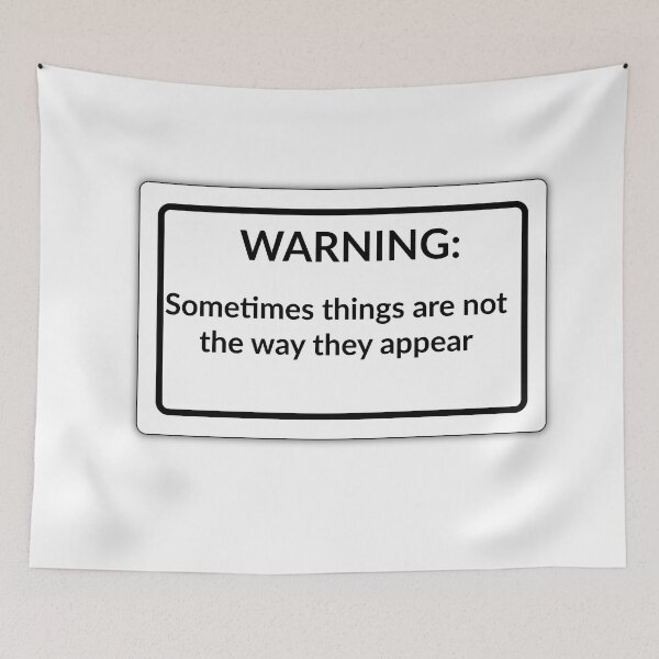 Item preview, warning designed and sold by Safa  Reda.