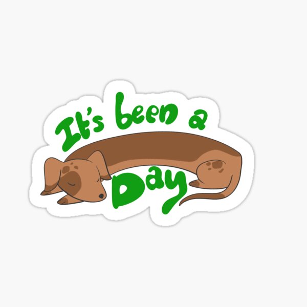 Item preview, Dachshund: It's been a long day designed and sold by CorgiBoop.