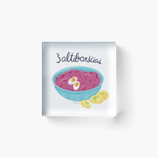 Item preview, Šaltibarščiai / Lithuanian cold beetroot soup designed and sold by Chestnut and Pie.