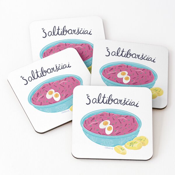 Item preview, Šaltibarščiai / Lithuanian cold beetroot soup designed and sold by Chestnut and Pie.