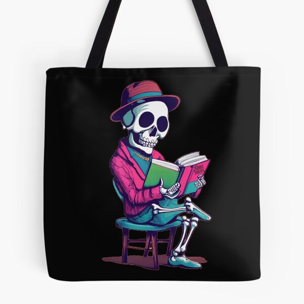 Item preview, Funny Skeleton Reading Book of Ghost Stories Halloween designed and sold by Nature's Fancy.